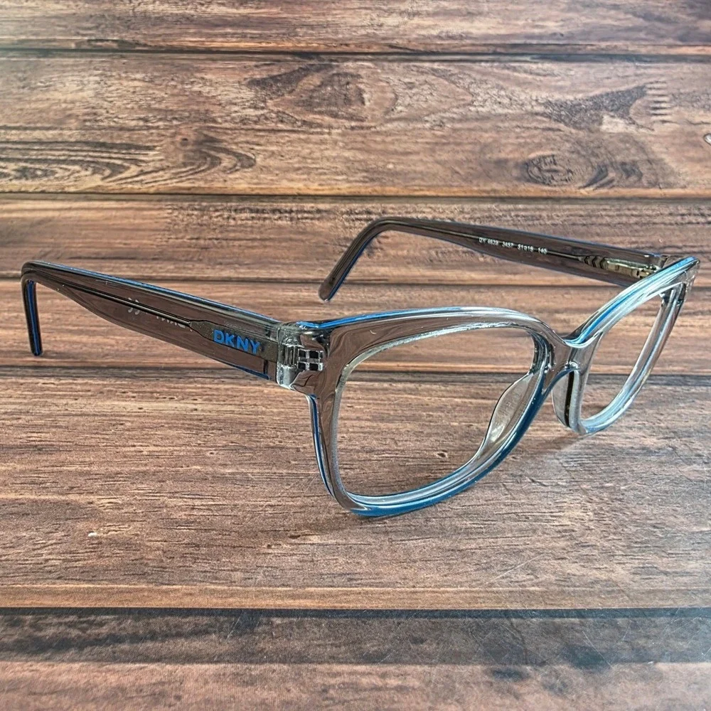 DKNY DY 4639 3457 Grey Blue Translucent Cat‎ Eye Eyeglasses Frames 51-16-140